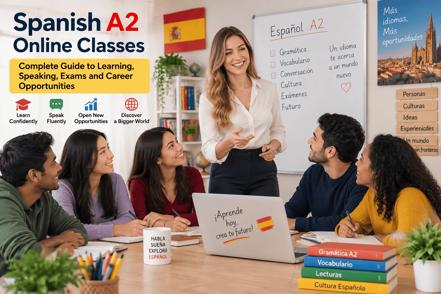 Spanish A2 Online Classes: Complete Guide to Learning, Speaking, Exams and Career Opportunities